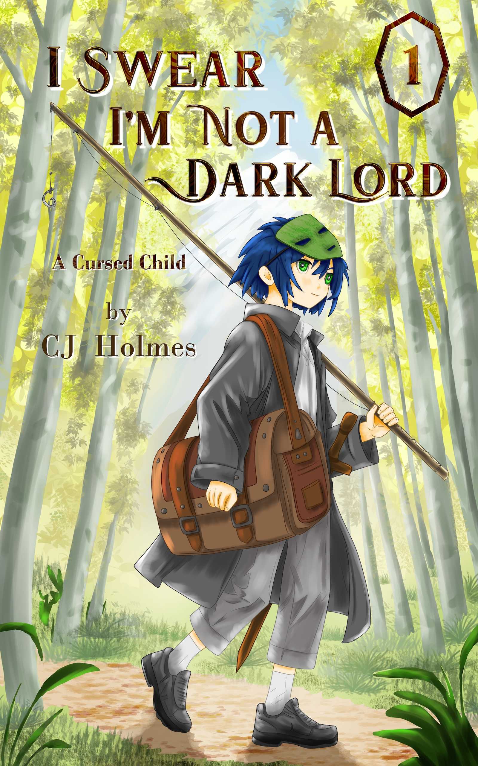 Cover: Taylor and his fishing pole.